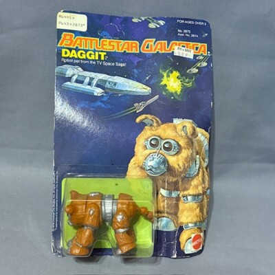 Battlestar Galactica Daggit Robot Dog Vtg Mattel Figure MOC 1978 UNPUNCHED BMC6