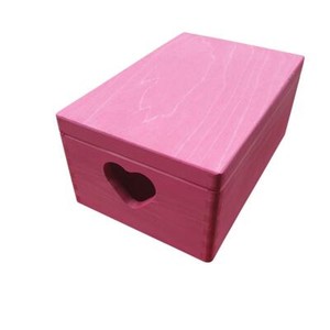 Holz Portion Kiste Trunk Weiss Herz Und Deckel 30cmx20cmx13 5cm Pink Farbe Ebay