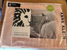 Anne Klein 4 piece sheet set Pink Twin