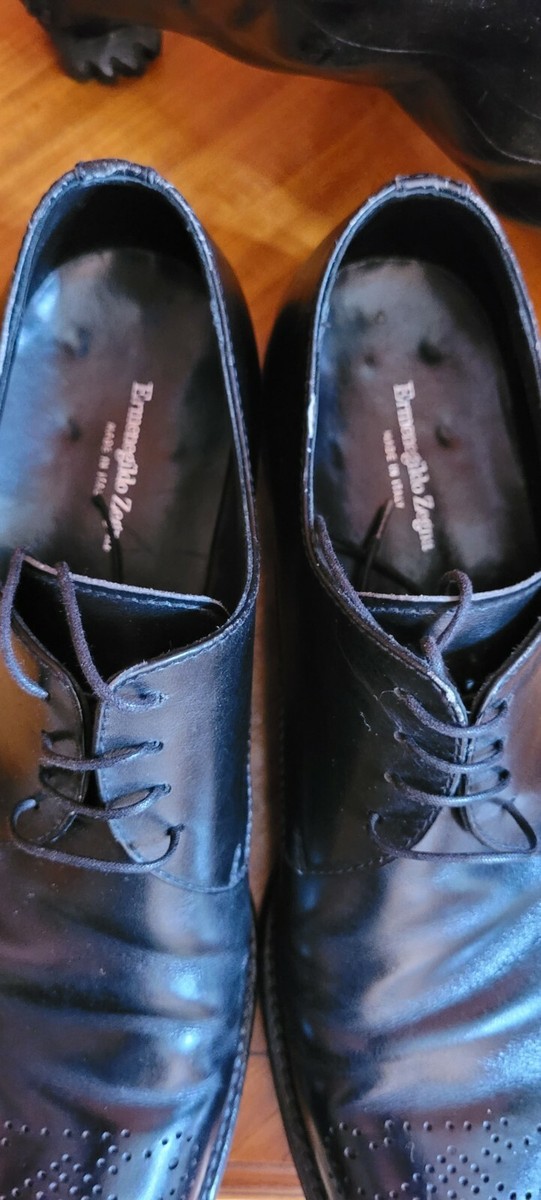 Ermenegildo Zegna Leather Wingtip Shoes 9 1/2 D | eBay display picture 2
