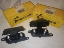 NEW LOT OF 2 GENUINE COOPER BUSSMANN HMEG BUSS FUSES FUSEHOLDERS