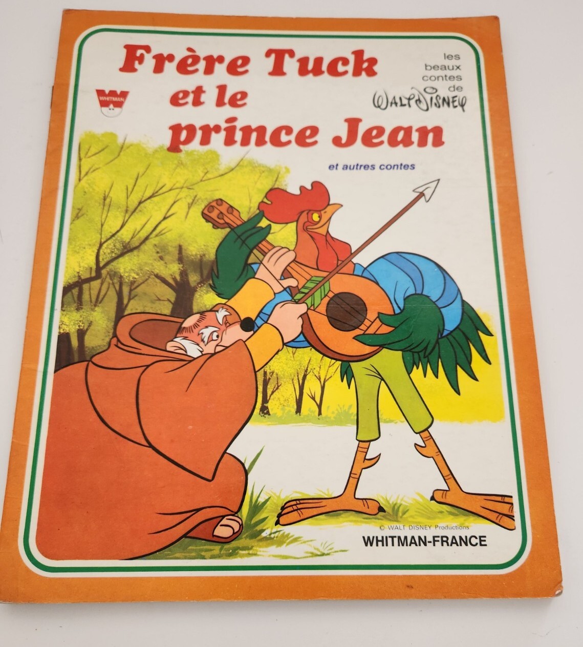 Lot of 9 vintage WALT DISNEY French children Book WhitmanFrance 1977