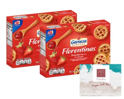 Gamesa Florentinas Sabor Fresa (Strawberry) Mini Tarts 11.1oz (2 boxes)