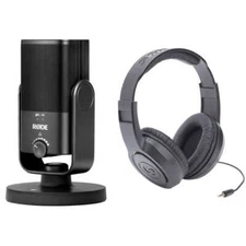 Rode NT-USB Mini USB Microphone Bundle with Closed-Back Studio Headphones