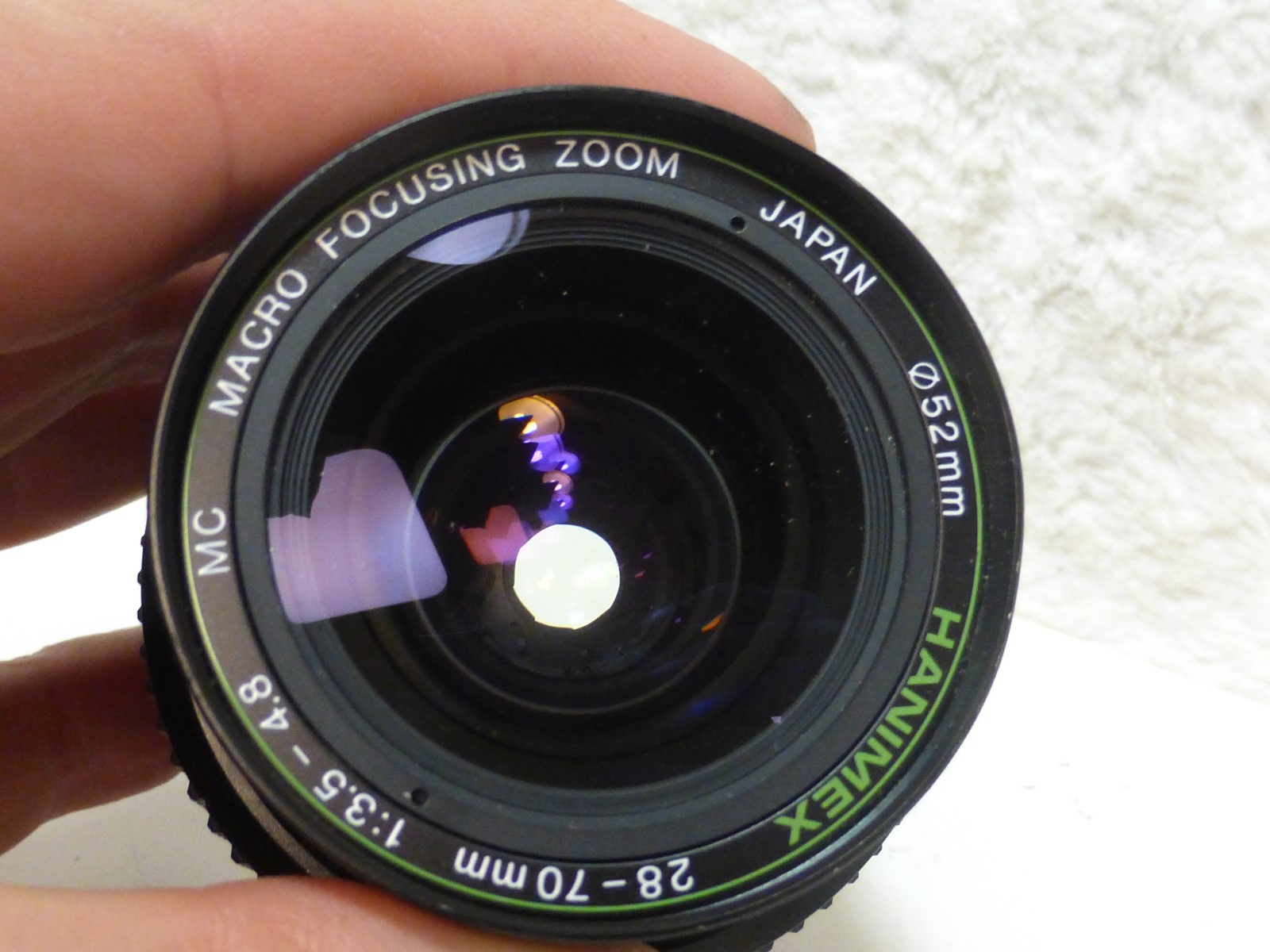 28 - 70mm 3.5 - 4.8  HANIMEX MC Zoom macro focusing system canon fd mount mf