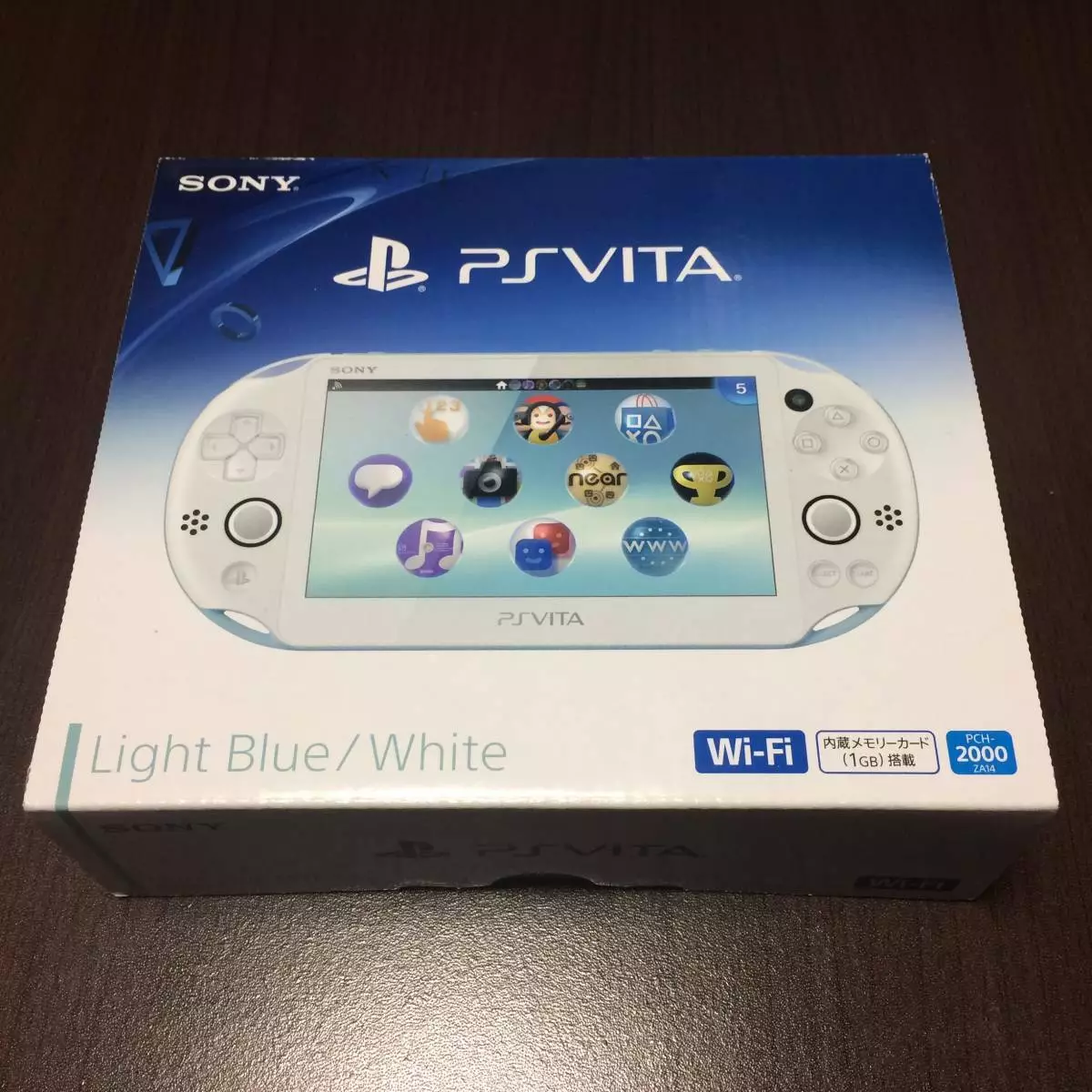 Sony PS VITA Play station vita Wi-Fi Light Blue / White PCH-2000ZA14 Japan  New