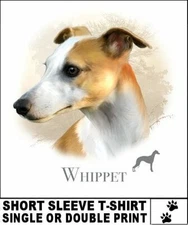 BEAUTIFUL CHAMPION CLASSIC WHIPPET K9 DOG BREED SHORT SLEEVE T-SHIRT AB701