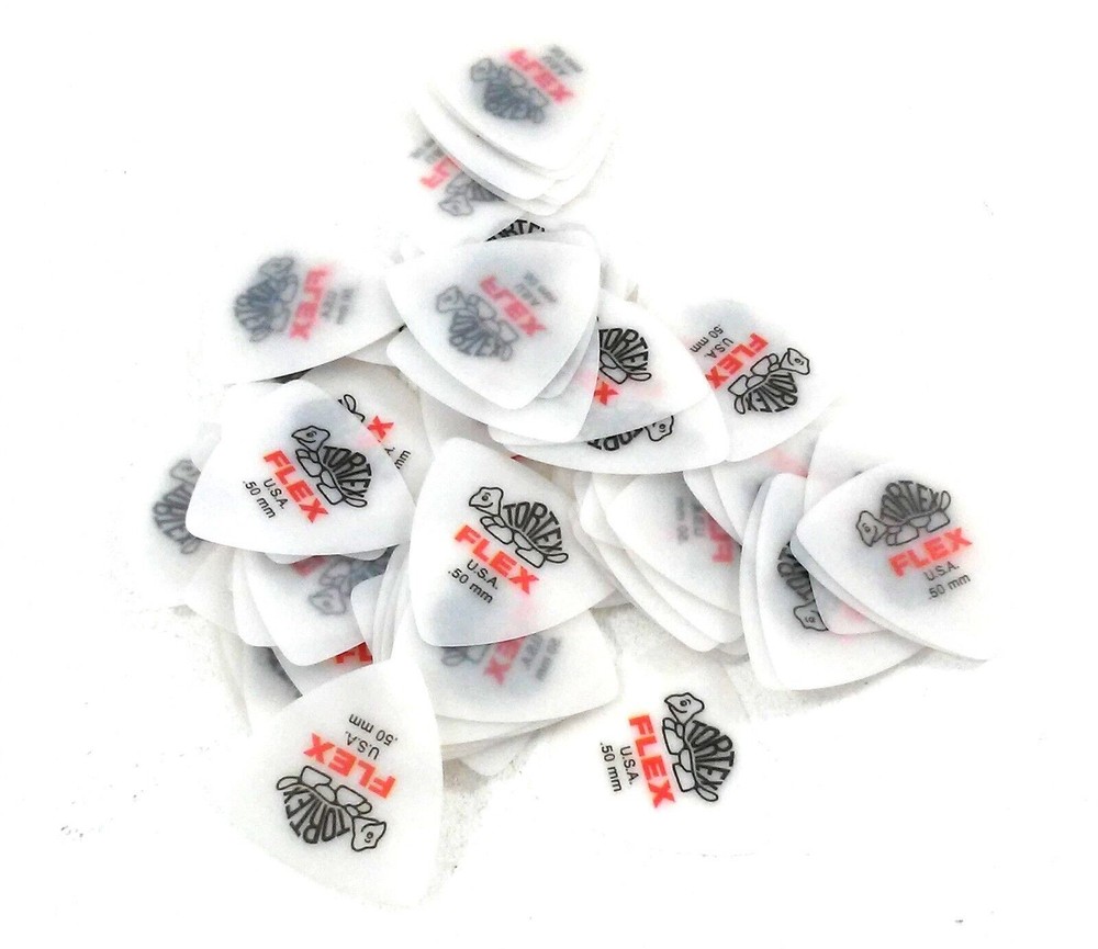 Dunlop Guitar Picks Flex Triangle 72 Pack .50 MM Light (456R.50)