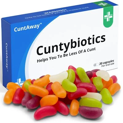 BESTAFIESTA Rude Pill Box Prank with Jelly Beans | Gift for Men, Secret Santa & Birthday