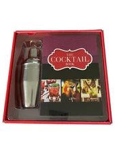 The Cocktail Kit w Recipe book & Stainless Steel Cocktail Shaker Great Gift Idea