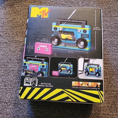 Brickcraft MTV Retro Boom Box Brick Building Set Music TV 94 Pieces - Picture 4 of 9
