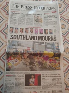 The Press Enterprise Newspaper Kobe Bryant Lakers January 28 2020 Ebay