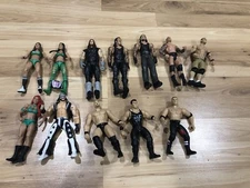 Lot Of 12 Wrestling Figures Cena Taker Orton Mattel Jakks Divas