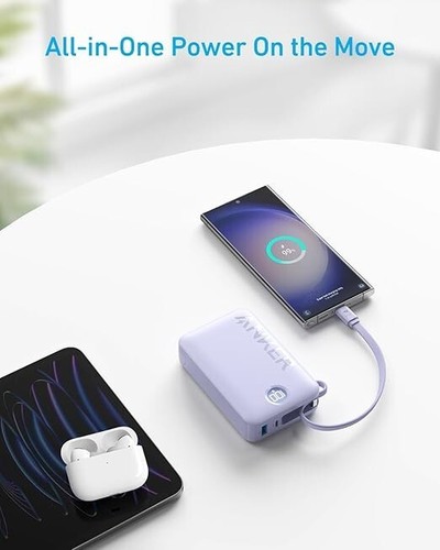 Anker 20,000mAh Portable Charger, 22.5W High-Speed Charging Power Bank with Buil - Picture 3 of 6