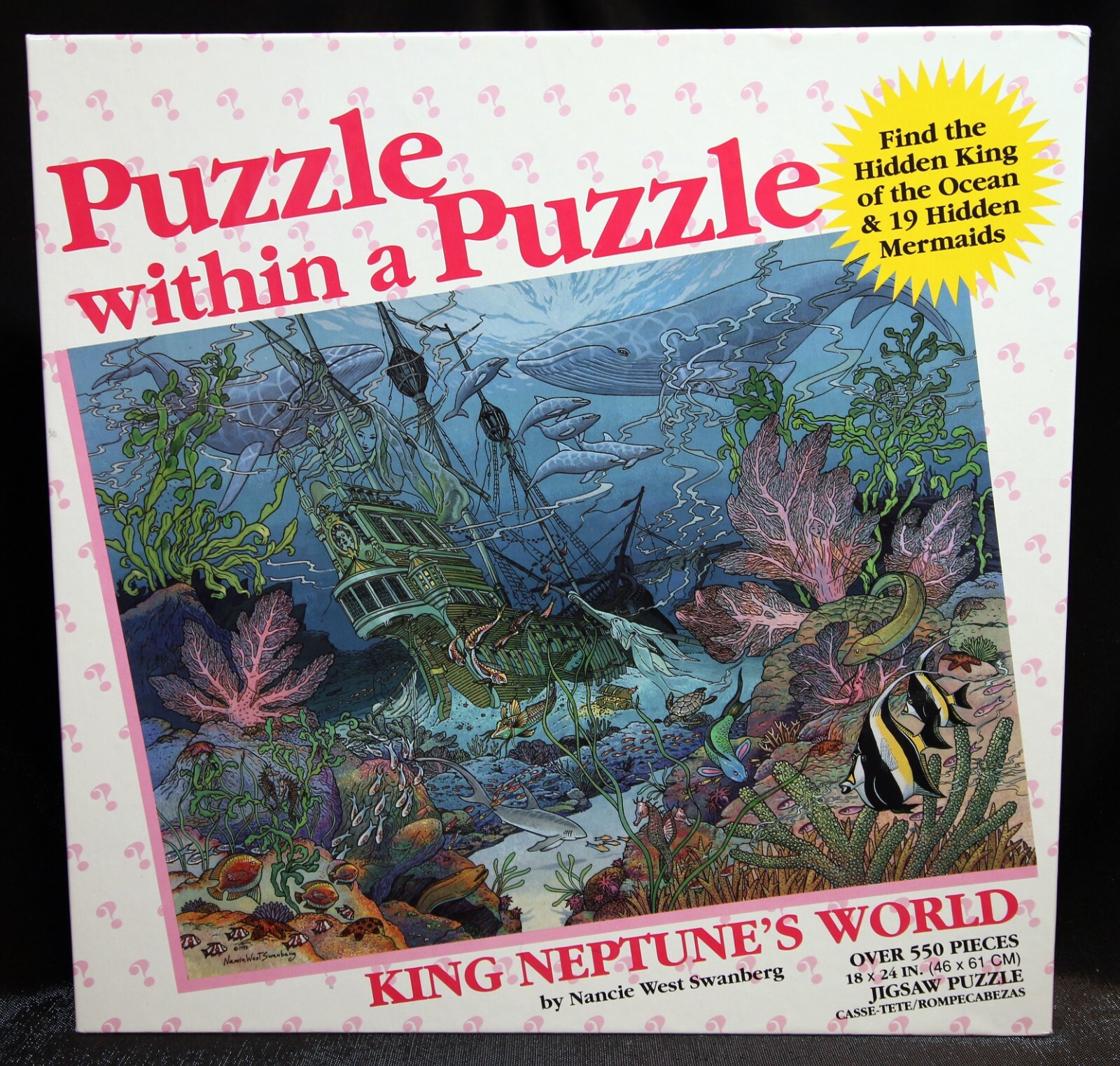 1994 Vintage Great American Puzzle Factory King Neptune's World Jigsaw 18