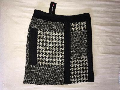 Damen Rock Fabiani Modell ''Helsinki'' - Gr. 44 / XXL - Schwarz weiß