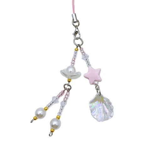 Lasers Shells Lanyard Strings Star Beaded Pendant Keyring Long Tassels Ornament - Photo 7/8
