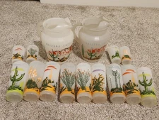 VTG Blakely Oil & Gas Arizona Cacti Cactus 2 Pitchers & 9 Glasses & 4 Cups