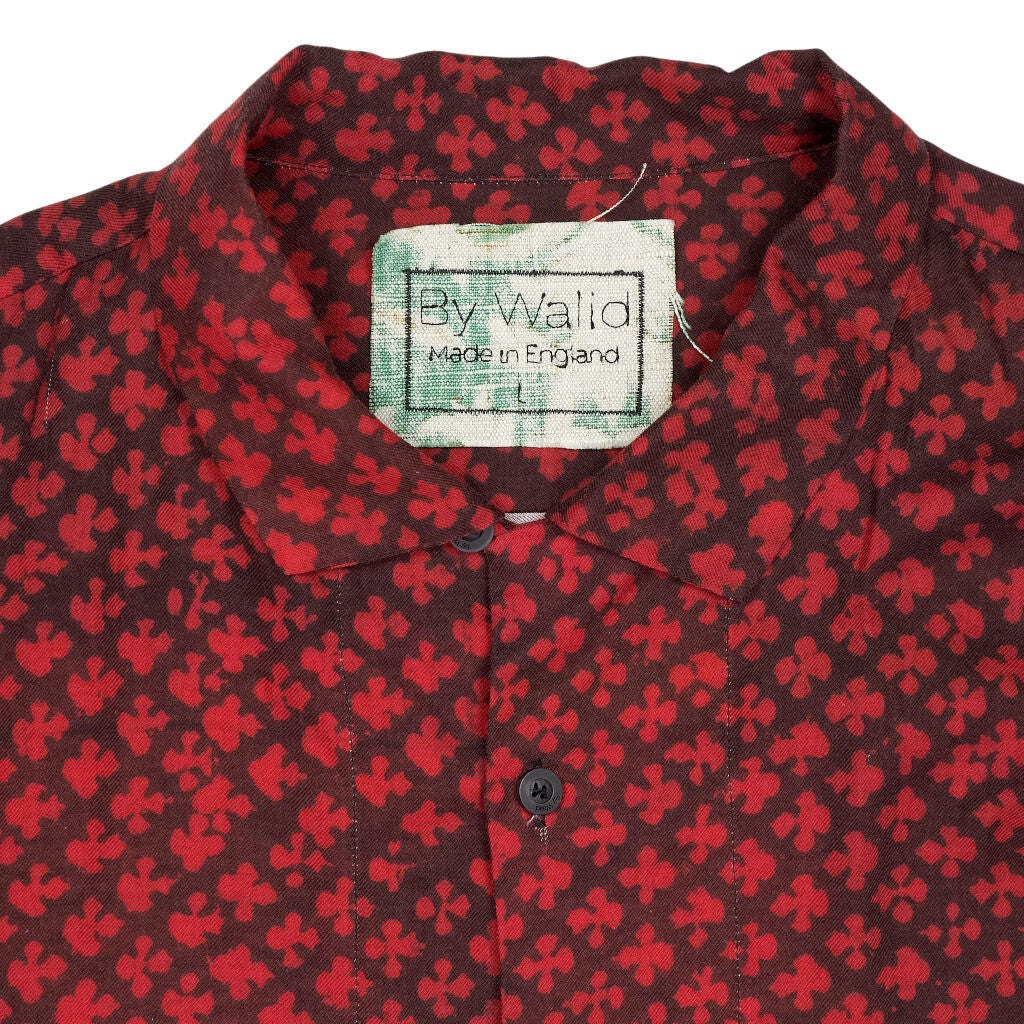 By Walid Red Patterned Shirt image 3