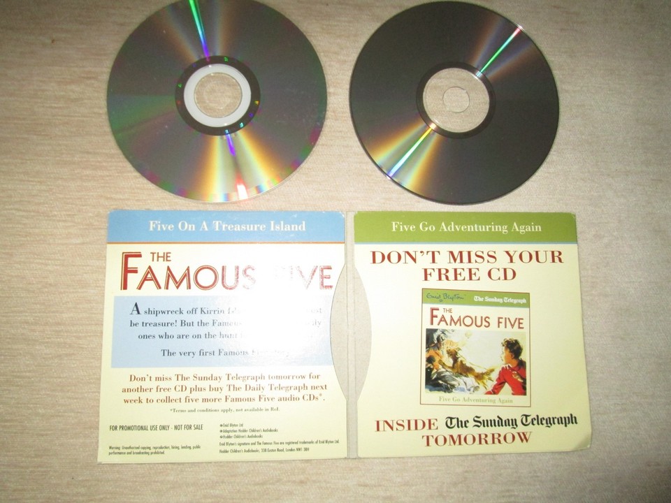 THE FAMOUS FIVE - 2 DISC SET DAILY TELEGRAPH AUDIO BOOK CD | eBay UK