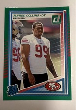 2025 Panini Donruss - Rated Rookie Alfred Collins #355 Press Proof Green (RC)