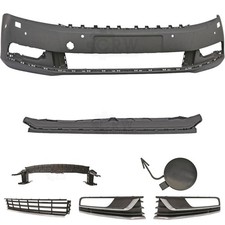 Set Stoßstange vorne +Träger+Zubehör VW Passat B7 36 Bj. 10-14 für PDC 6 Löcher