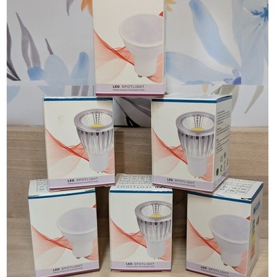 Lot of 6 GU10 LED Spotlight Bulbs 3W 220V White Light Lamps