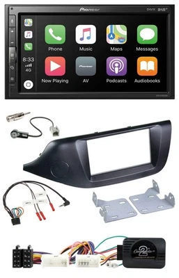 Pioneer USB Lenkrad DAB 2DIN Bluetooth Autoradio für Kia Ceed ab 2012 schwarz oh - Bild 1 von 4