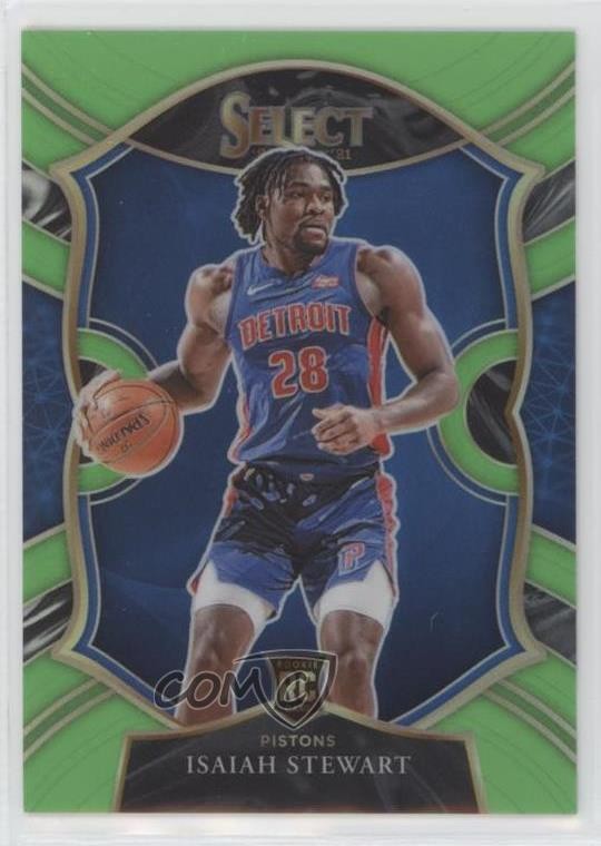 2020-21 Panini Select Concourse Neon Green Prizm 29/75 Isaiah Stewart #76 13w9