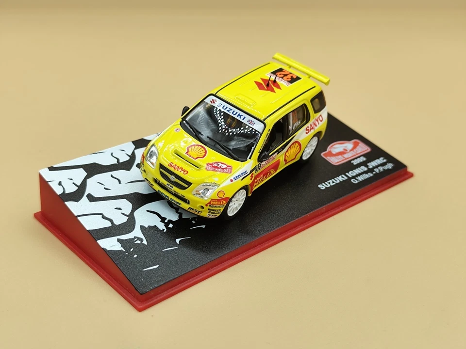SUZUKI IGNIS JWRC #32 RALLYE MONTE CARLO 2005 WILKS PUGH IXO ALTAYA RALLY YELLOW - Photo 3/3