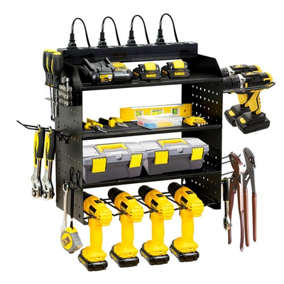 #ad Modular Power Tool Organizer Wall Mount with Charging Station8 $40.62