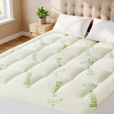 Ultra Soft Mattress Topper Twin Size - Viscose Made from Bamboo Pillow Top Ma...