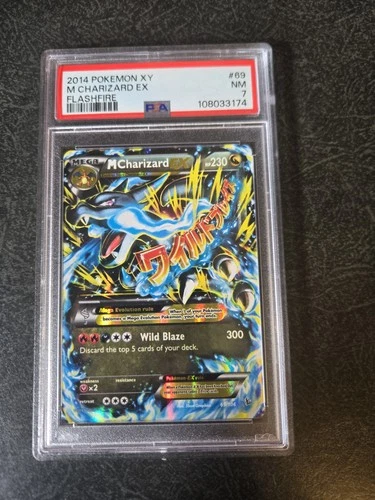 2014 Pokemon Xy Flashfire #69 M Charizard Ex PSA 7