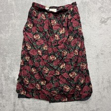 Vintage Pendleton Skirt Womens 12 Multicolor Floral Pleated Midi Rayon Lined 80s