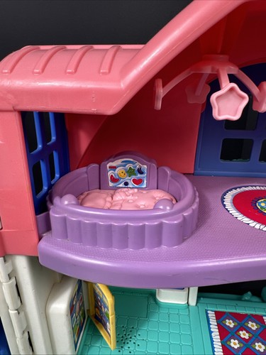 Little People Surprise & Sounds Folding Doll House Interactive Mattel 2002 Works - Picture 11 of 20