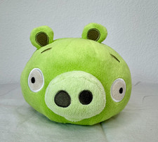 Angry Birds Green Pig Plush 4  Toy Rovio Soft Stuffed Animal, cleaned