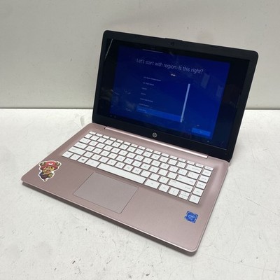 HP Stream 14-cb184nr 14'' Laptop Windows 10 Rose Gold Tested Working