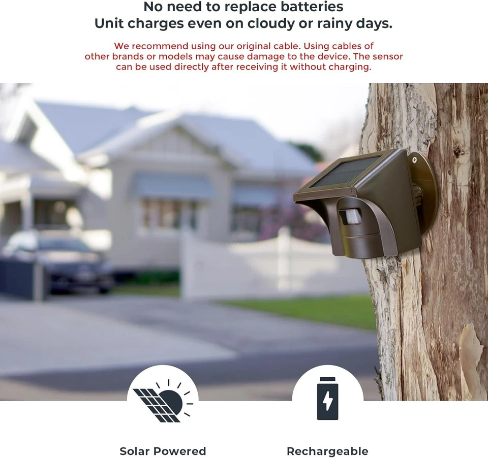 Solar Wireless Driveway Alarm - Long Range Motion Sensor - Image 4 of 4
