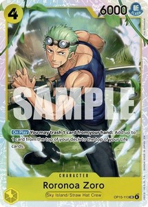 Roronoa Zoro OP15-113 Super Rare - Adventure on Kami's Island Foil One Piece TCG