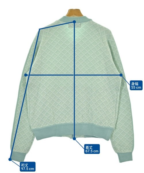 GIM CONTEXT Cardigans GreenxWhite(Patterned) L 22… - image 7