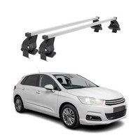 Menabo DachträGer GrundtäGer FüR Citroen C4 2010-2018 50Kg Stahl Silber 2 Tlg