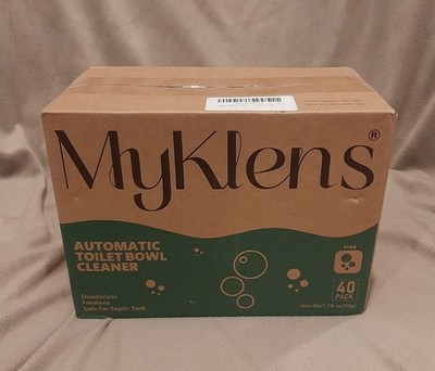 MyKlens Automatic Toilet Bowl Cleaner Tabs Pine Green Qty 40Pcs