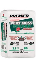 Premier 0128P 45 Lb. 2.2 Cu. Ft. Compressed Bale Sphagnum Peat Moss