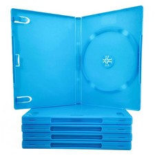 Nintendo Wii U Replacement Game Case 5 Pack Blue Disc Cases Only, New Empty