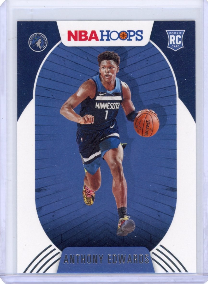 Anthony Edwards Rookie 2020-21 NBA Hoops Base #216 Timberwolves