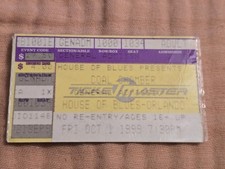 Coal Chamber Concert Ticket Stub House Of Blues 10/1/1999! Ships ASAP!