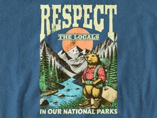 Respect The Locals Beaver Comfort Tee Wildlife Animal Nature Lover Gift