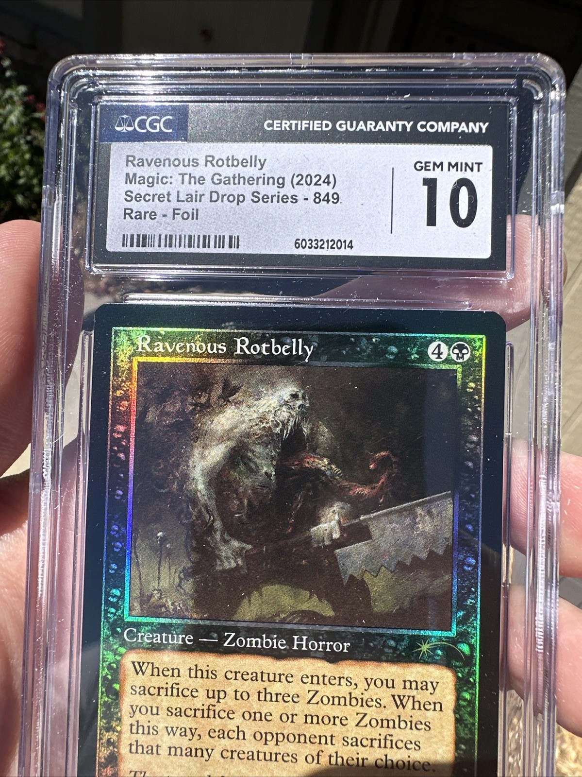 Ravenous Rotbelly Retro Foil 849 Secret Lair SLD CGC 10 view 4