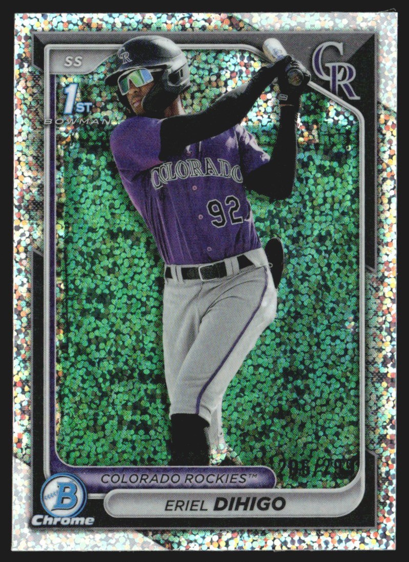 2024 Bowman Chrome Prospects Speckle Refractor 206/299 Eriel Dihigo #BCP-200 GS1