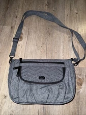Lug Mambo Gray Crossbody Shoulder Bag Multiple Compartments 11x8x3 New NWOT